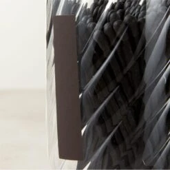 Small Glass Cloche With Black Matches 9 Small Glass Cloche With Black Matches -Home Store ClocheWBlackMatchesSmallHAVSHF22