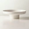 Contempri Footed White Serving Bowl 1 Contempri Footed White Serving Bowl -Home Store ContempriWhtFtdSrvngBwlSHS22