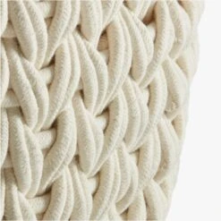 Conway Rectangular White Cotton Storage Basket Small -Home Store ConwayBasketWhiteXLAVS18