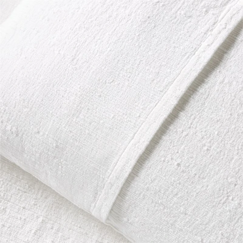 Coopa Cotton Boucle White Standard Pillow Shams Set Of 2 5 Coopa Cotton Boucle White Standard Pillow Shams Set Of 2 - Image 3