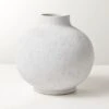 Coralie Round White Terracotta Vase -Home Store CoralieWhiteVaseSHF22