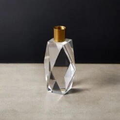 Cosette Crystal Taper Candle Holder Small