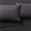 Organic Cotton Percale 400 Thread Count Black Sheet Sets -Home Store CttnPrcl400TCQSheetSBlkSHF21