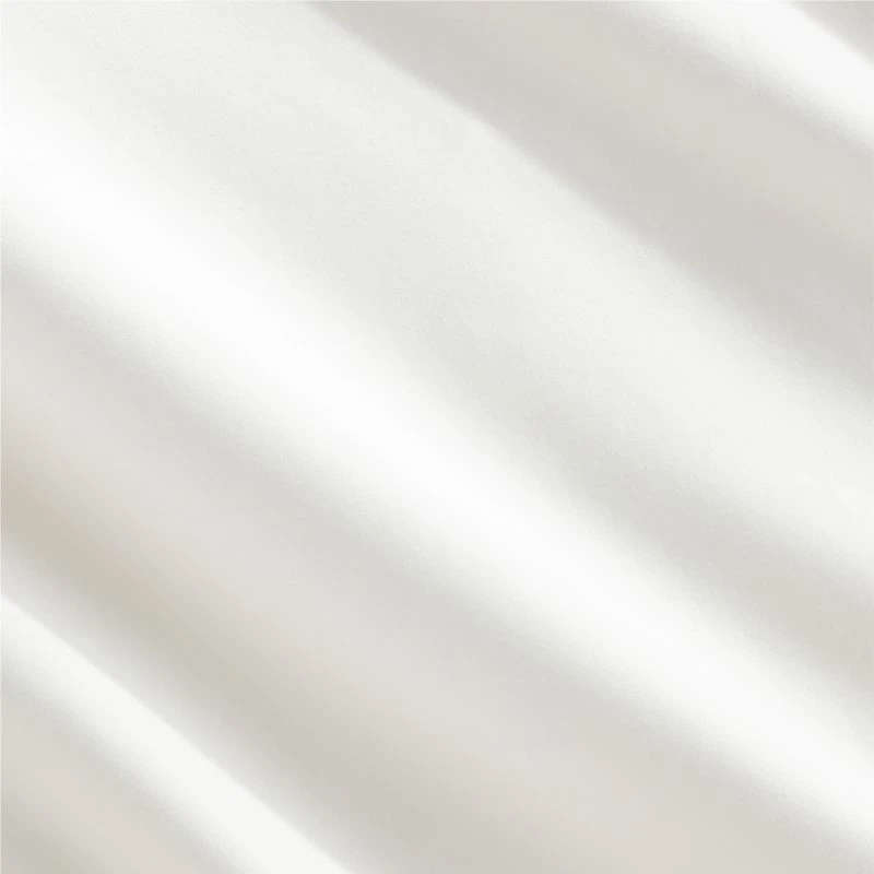 Organic Cotton Sateen 520 Thread Count Ivory Duvet Cover And Shams 4 Organic Cotton Sateen 520 Thread Count Ivory Duvet Cover And Shams - Image 2