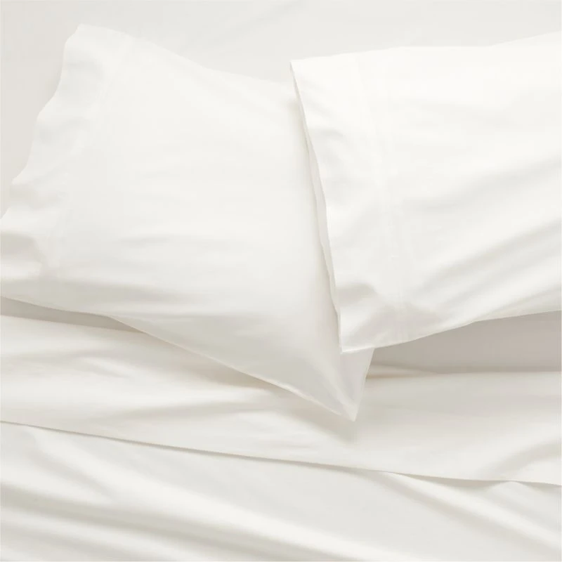 Organic Cotton Sateen 520 Thread Count Ivory Sheet Sets 3 Organic Cotton Sateen 520 Thread Count Ivory Sheet Sets