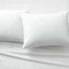 Organic Cotton Sateen 520 Thread Count White Sheet Sets -Home Store CttnStn520TCQSheetSWhtSHF21