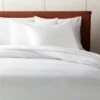Organic Cotton Sateen 520 Thread Count White Duvet Cover And Shams 1 Organic Cotton Sateen 520 Thread Count White Duvet Cover And Shams -Home Store CttnStn520TCWhiteFQDuvetSHF21