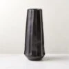 Desi Ribbed Black Vase Tall -Home Store DesiBlkRctvVaseSHS23