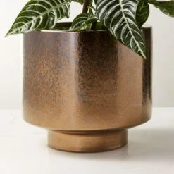 Dia Metallic Bronze Indoor Planter -Home Store DiaMetallicPlanterAVSHS22