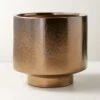Dia Metallic Bronze Indoor Planter 1 Dia Metallic Bronze Indoor Planter -Home Store DiaMetallicPlanterSHS22
