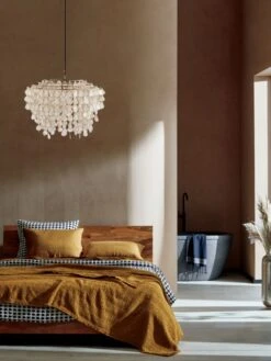 Estela Black And White Organic Cotton Duvet Cover And Shams -Home Store DondraTeakQueenBedEstelaJN20