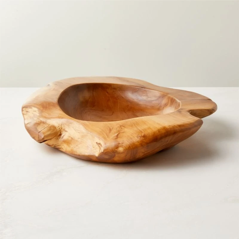 Emmett Natural Teak Decorative Bowl Small 3 Emmett Natural Teak Decorative Bowl Small