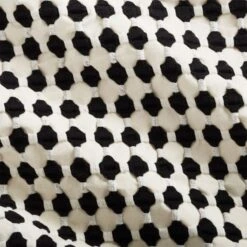 Estela Black And White Organic Cotton Duvet Cover And Shams -Home Store EstelaBlkNWhtMtlssFQDuvetROF18