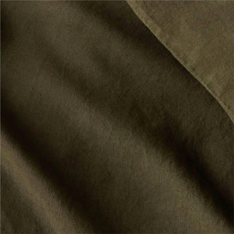 EUROPEAN FLAX™-Certified Linen Forest Green Duvet Cover And Shams 4 EUROPEAN FLAX™-Certified Linen Forest Green Duvet Cover And Shams - Image 2
