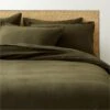 EUROPEAN FLAX™-Certified Linen Forest Green Duvet Cover And Shams