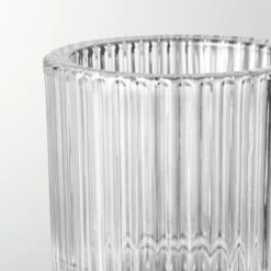 Ezra Glass Tealight Candle Holders Set Of 6 8 Ezra Glass Tealight Candle Holders Set Of 6 -Home Store EzraClearTealightHolderAVSHF21