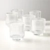Ezra Glass Tealight Candle Holders Set Of 6 2 Ezra Glass Tealight Candle Holders Set Of 6 -Home Store EzraClearTealightHolderS6SHF21