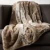 Light Grey Faux Fur Throw Blanket 2 Light Grey Faux Fur Throw Blanket -Home Store FauxFurThrowLtGrey48x80SHF17