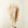 Faux Pampas Grass Taupe Stem 39" Set Of 3 1 Faux Pampas Grass Taupe Stem 39" Set Of 3 -Home Store FauxPampasGrassTaupeStemS3SHF20