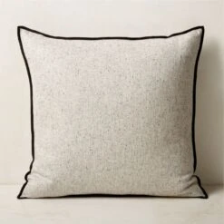 Fay Grey Throw Pillow With Down-Alternative Insert 23''