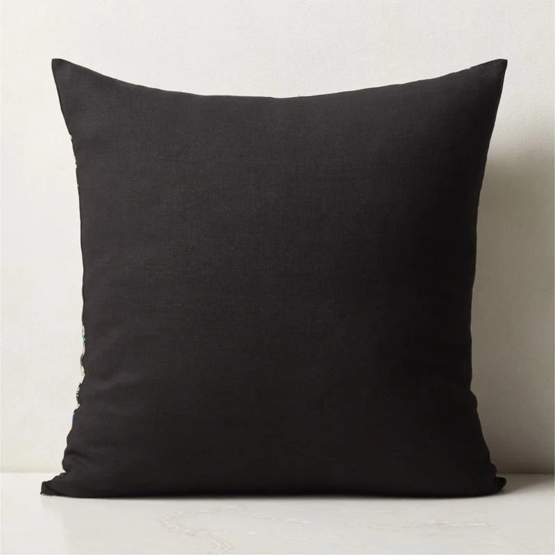 Floating Floral Silk Throw Pillow With Down Alternative Insert 23'' 4 Floating Floral Silk Throw Pillow With Down Alternative Insert 23'' - Image 2