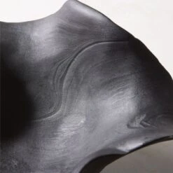 Flounce Black Teak Decorative Bowl 10 Flounce Black Teak Decorative Bowl -Home Store FlounceBlkndTeakBowlAVSHS23