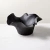 Flounce Black Teak Decorative Bowl 2 Flounce Black Teak Decorative Bowl -Home Store FlounceBlkndTeakBowlSHS23