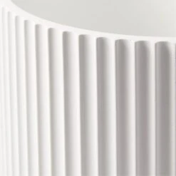 Fold White Cement Indoor Planter With Tray XL 10 Fold White Cement Indoor Planter With Tray XL -Home Store FoldWtXLCmntPlanterWTrayAVSHF22