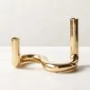 Freya Brass Double Taper Candle Holder 2 Freya Brass Double Taper Candle Holder -Home Store FreyaBrassTaperHolderSHSS22