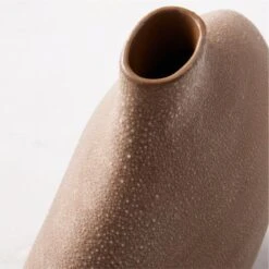 Haute Tan Ceramic Vase Short 10 Haute Tan Ceramic Vase Short -Home Store HauteTanShortVaseAVSHS23