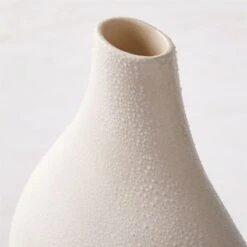 Haute Warm White Ceramic Vase Tall 10 Haute Warm White Ceramic Vase Tall -Home Store HauteWhiteTallVaseAVSHS23