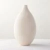Haute Warm White Ceramic Vase Tall -Home Store HauteWhiteTallVaseSHS23