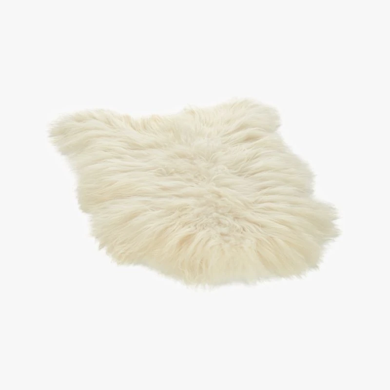Icelandic White Sheepskin Fur Throw Blanket 4 Icelandic White Sheepskin Fur Throw Blanket - Image 2