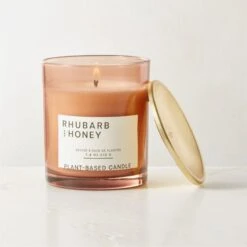 Illume Rhubarb + Honey Scented Candle 7.4 OZ -Home Store IllumeRhbNHny7p4ozSctdCndAVSHF23