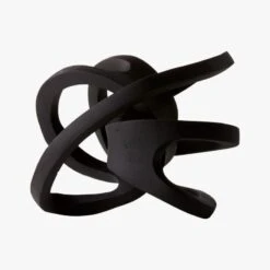 Infinity Black Knot Sculpture -Home Store InfinityKnotBlackAV2F17