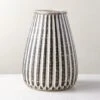Justina Ribbed White Vase -Home Store JustinaVaseSHS23