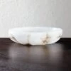 Oyster Alabaster Catchall 2 Oyster Alabaster Catchall -Home Store KMOysterAlbstrCatchall12inSHS21