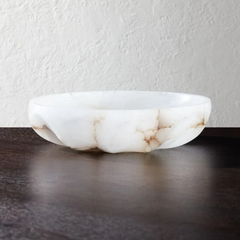 Oyster Alabaster Catchall 3 Oyster Alabaster Catchall