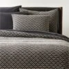 Kamet Organic Cotton Black Duvet Cover And Shams 1 Kamet Organic Cotton Black Duvet Cover And Shams -Home Store KametOgCttnBkBgFQDuvetSHS22