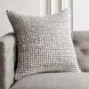 Keelie Ivory Grid Throw Pillow With Down-Alternative Insert 23" 1 Keelie Ivory Grid Throw Pillow With Down-Alternative Insert 23" -Home Store KeelieIvoryPillow23X23inSHS21