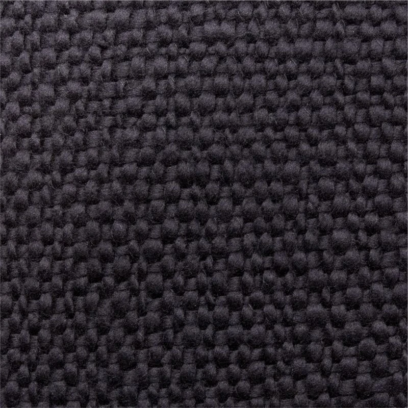 Kellan Basketweave Black Wool Throw Pillow With Down-Alternative Insert 26'' 5 Kellan Basketweave Black Wool Throw Pillow With Down-Alternative Insert 26'' - Image 3