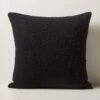 Kellan Basketweave Black Wool Throw Pillow With Down-Alternative Insert 26'' 1 Kellan Basketweave Black Wool Throw Pillow With Down-Alternative Insert 26'' -Home Store KellanBlkPillow26inSHS23