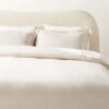 Kellen Organic Cotton-Blend Natural Duvet Cover And Pillow Shams 2 Kellen Organic Cotton-Blend Natural Duvet Cover And Pillow Shams -Home Store KellenCtnLnNatFQDuvetCvrSHS23