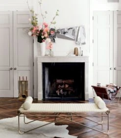 Firewood Tote -Home Store LaStrizzaLeatherBenchBolsterSP18