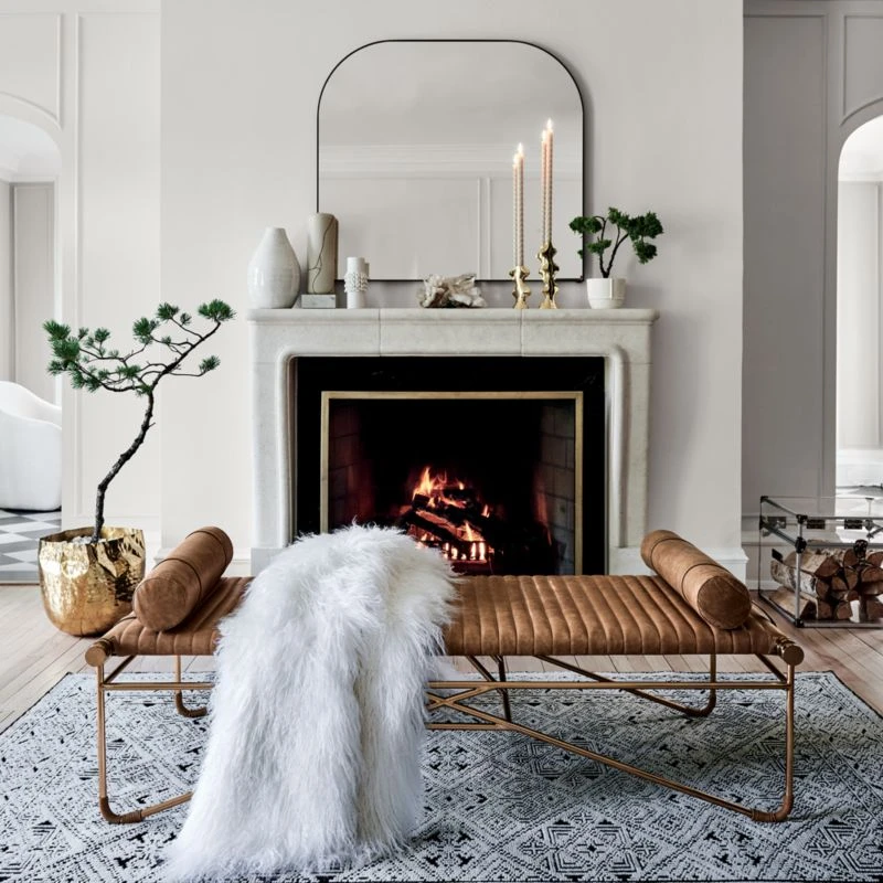 Antique Brass Fireplace Screen 4 Antique Brass Fireplace Screen - Image 2