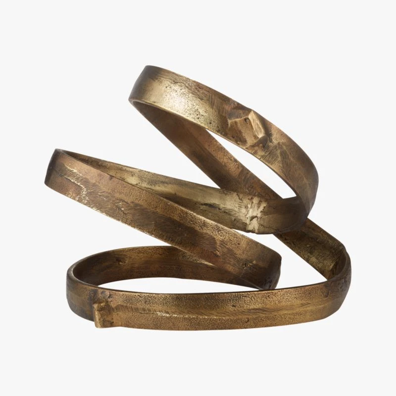 Lasso Brass Spiral Sculpture 5 Lasso Brass Spiral Sculpture - Image 3