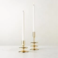 Latto Unlaquered Brass Taper Candle Holder Small 10 Latto Unlaquered Brass Taper Candle Holder Small -Home Store LattoUnlqdBrsTprHolderGrpAVFHS23