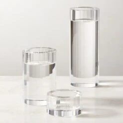 Lena Crystal Tealight Candle Holder Small -Home Store LenaCrystalTltHolderGrpFHS23 1