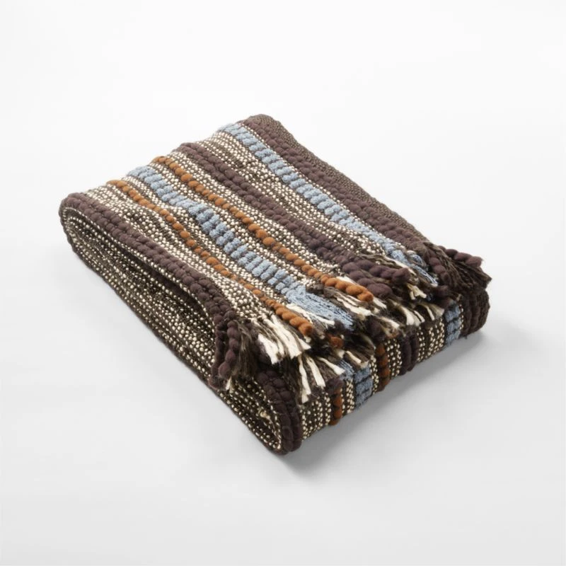 Lineage Woven Striped Throw Blanket 7 Lineage Woven Striped Throw Blanket - Image 5