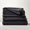 EUROPEAN FLAXâ„¢-Certified Linen Black Full/Queen Bedding Set 1 EUROPEAN FLAXâ„¢-Certified Linen Black Full/Queen Bedding Set -Home Store LinenBundleBlackFQSHF21